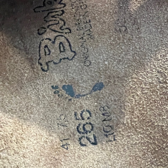 Birkenstock ladies red leather slip on clogs size 41 (10) ladies (8) men - Picture 10 of 11